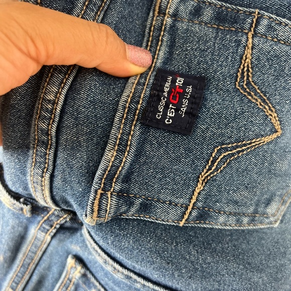 C’est 101 Jeans | Low Rise Raw Edge Glare Jeans - Picture 8 of 9